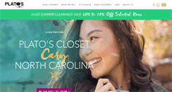 Desktop Screenshot of platosclosetcary.com